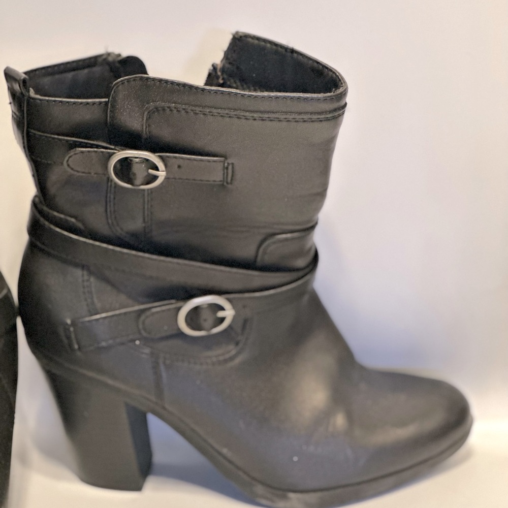 Buckled Heeled Ankle Booties